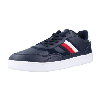 Tommy Hilfiger  COURT CUPSOLE RETRO LTH  Módne tenisky Modrá