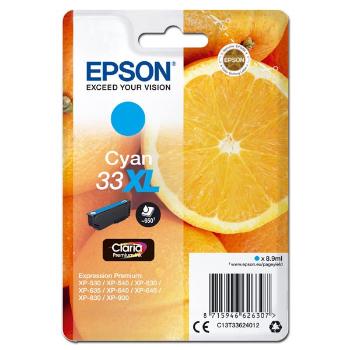 EPSON T3362 (C13T33624012) - originálna cartridge, azúrová, 8,9ml