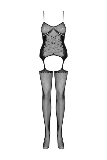 Čierne bodystocking G314