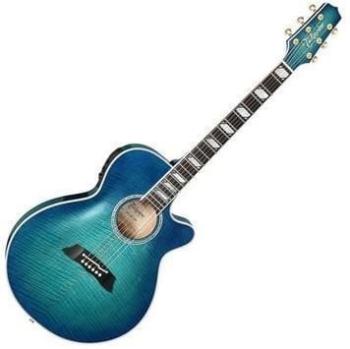 Takamine TSP178AC-SBB See Thru Blue Burst Elektroakustická gitara Jumbo