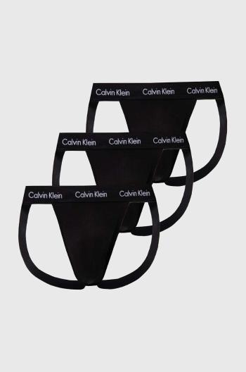 Jocksy Calvin Klein Underwear 3-pak čierna farba, 000NB3363A