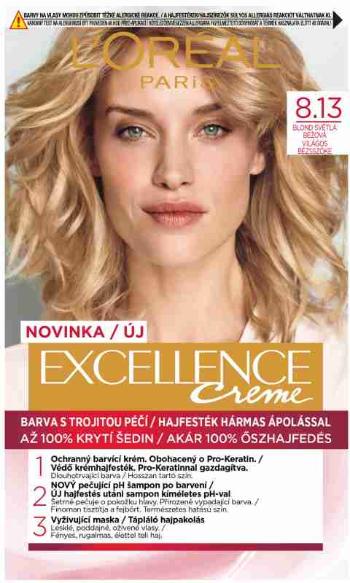 L´Oréal Paris Excellence Créme 8.13 Blond světlá béžová