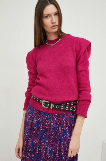 Vlnený sveter Answear Lab dámsky, ružová farba