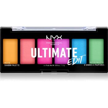 NYX Professional Makeup Ultimate Edit Petite Shadow paletka očných tieňov odtieň 02 Brights 6x1.2 g