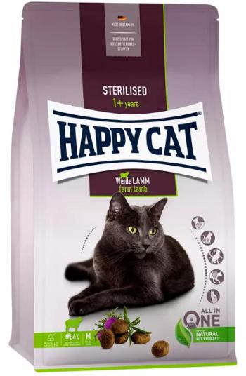 Happy Cat SUPREME - Sterilised Weide-Lamm/Jahňacie granule pre kastrované mačky 1,3kg