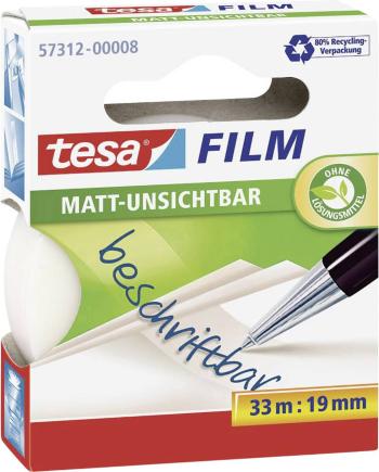 tesa  57312-00008-02 tesafilm Invisible priehľadná (d x š) 33 m x 19 mm 1 ks