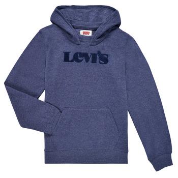 Levis  Mikiny GRAPHIC PULLOVER HOODIE  Modrá