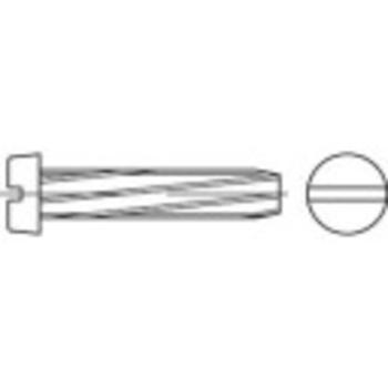 Závitorezné skrutky s drážkou TOOLCRAFT, DIN 7513, M 3 x 8 mm, gal. Zn, 1000 ks