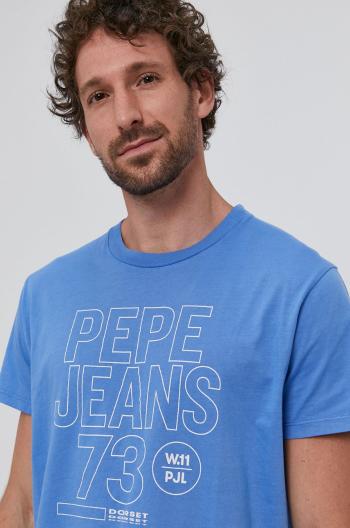 Tričko Pepe Jeans SKYLER pánske, s potlačou