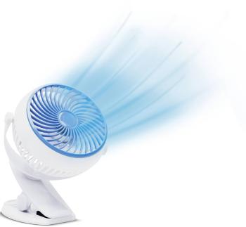 MediaShop Livington Go Fan stolný ventilátor 2 W, 3 W, 4 W (d x š x v) 150 x 186 x 80 mm biela
