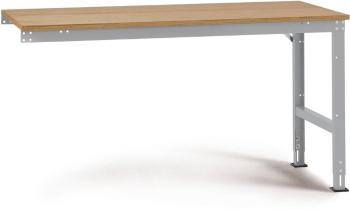 Manuflex AU6075.9006 UNIVERSAL štandardný pracovný stôl s multiplexovou doskou, š xhxv = 1500 x 1200 x 760-870 mm  Farba