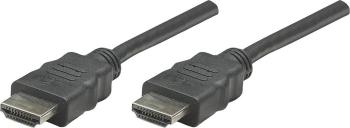 Manhattan HDMI prepojovací kábel #####HDMI-A Stecker, #####HDMI-A Stecker 1.00 m čierna 308816 high speed HDMI #####HDMI