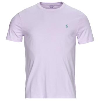 Polo Ralph Lauren  T-SHIRT AJUSTE EN COTON  Tričká s krátkym rukávom Fialová