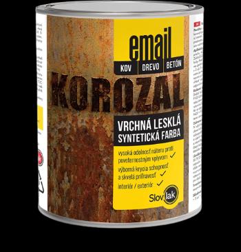 KOROZAL EMAIL - Vrchná lesklá syntetická farba 8190 - červená 3 kg