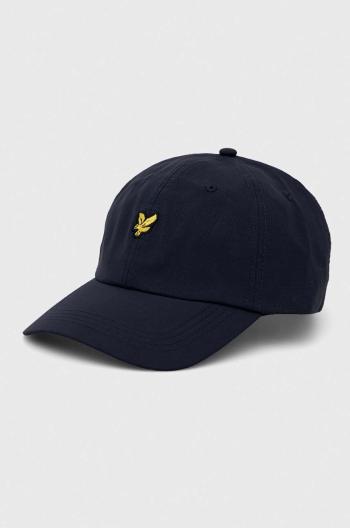 Šiltovka Lyle & Scott tmavomodrá farba, s nášivkou