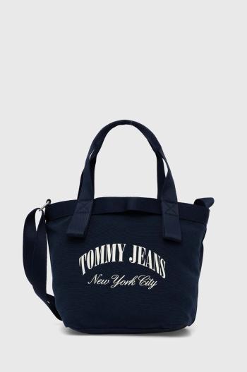 Kabelka Tommy Jeans tmavomodrá farba,AW0AW16217