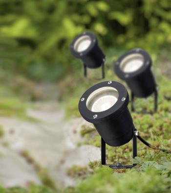 Paulmann 98897  záhradný reflektor  sada 3 ks  LED  GU10 10.5 W čierna