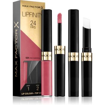 Max Factor Lipfinity Lip Colour dlhotrvajúci rúž s balzamom odtieň 024 Stay Cheerful 4,2 g