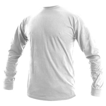 Canis Pánske tričko s dlhým rukávom PETR - Biela | L