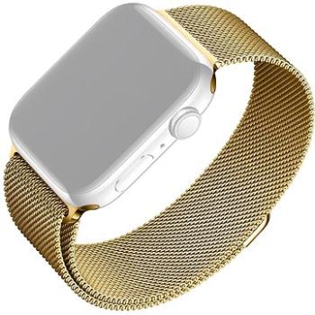 FIXED Mesh Strap pre Apple Watch 42/44/45/Ultra 49mm zlatý (FIXMEST-434-GD)