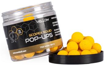 Nash plávajúce boilie pop ups scopex squid yellow 75 g - 20 mm