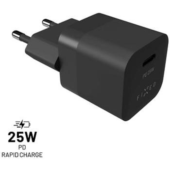 FIXED PD Rapid Charge Mini s USB-C výstupom a podporou PD 25 W čierna (FIXC25M-C-BK)