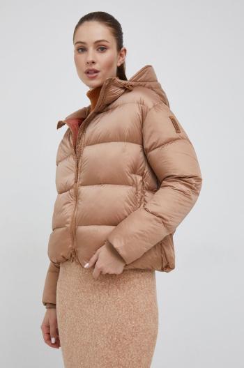 Páperová bunda Bomboogie dámska, béžová farba, zimná, oversize