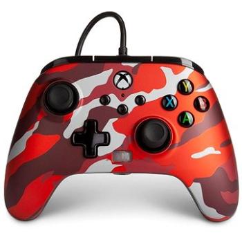 PowerA Enhanced Wired Controller – Metallic Red Camo – Xbox (617885025075)