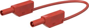 Stäubli SLK425-E bezpečnostné meracie káble [4mm bezpečnostné zástrčka - 4mm bezpečnostné zástrčka] 1.00 m červená 1 ks