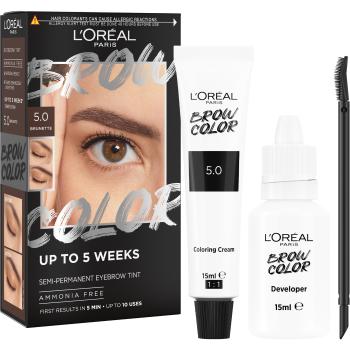 L'ORÉAL PARIS Brow Color 5.0 Brunette semi-permanentná farba na obočie