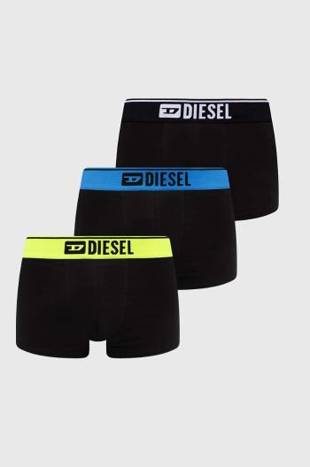 Boxerky Diesel UMBX-DAMIENTHREEPACK 3-pak pánske, čierna farba, 00ST3V.0AMAI