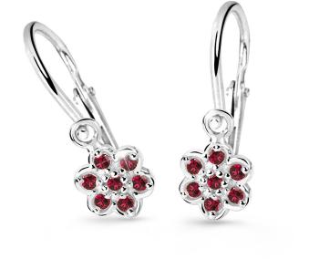 Cutie Jewellery Detské náušnice z bieleho zlata C2746-10-X-2 červená