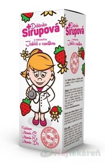 Doktorka Sirupová kalciový sirup s príchuťou jahôd s vanilkou 100 ml