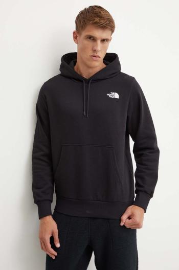 Mikina The North Face Simple Dome Hoodie pánska, čierna farba, s kapucňou, s potlačou, NF0A89FCJK31