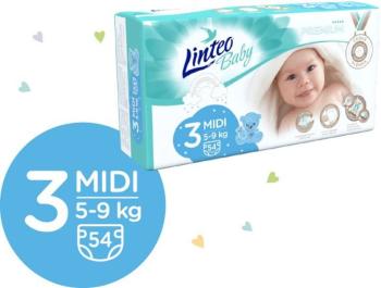 LINTEO BABY Plienky Baby Prémium MIDI (5-9 kg) 216 ks