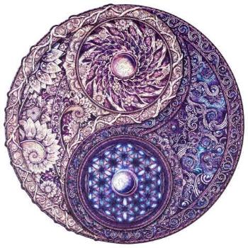 UNIDRAGON Drevené puzzle mandala overarching opposites veľkosť KS