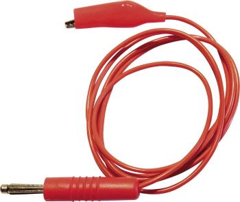 Schnepp 139769 merací kábel [lamelový zástrčka 4 mm - krokosvorky] 1.00 m červená 1 ks