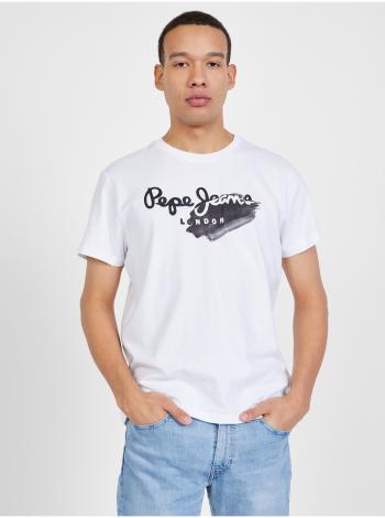 Čierno-biele pánske tričko Pepe Jeans Terry
