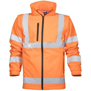 Ardon Reflexná softshellová bunda - Oranžová | M
