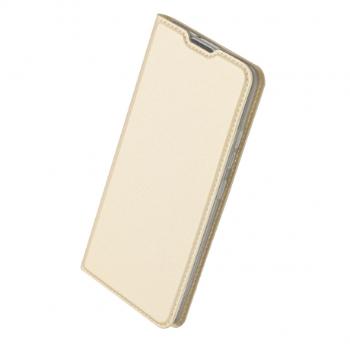 Dux Ducis Skin Pro knižkové kožené puzdro na Samsung Galaxy S21, zlaté