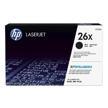 HP originál toner CF226X, black, 9000str., HP 26X, high capacity, HP LaserJet Pro M402, Pro MFP M426, 930g, O, čierna