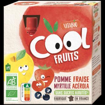 VITABIO Cool fruits vrecko jablko, jahody, čučoriedky 4m+ BIO 4 x 90 g