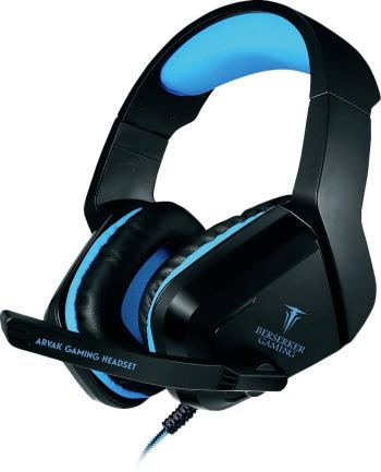Berserker Gaming AVRAK herný headset jack 3,5 mm káblový cez uši čierna, modrá stereo