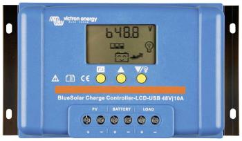 Victron Energy Blue-Solar PWM-LCD&USB solárny regulátor nabíjania PWM 12 V, 24 V, 48 V 10 A