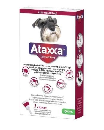 Ataxxa spot-on 2,5ml pipeta proti kliešťom a blchám pre psy od 10 do 25kg