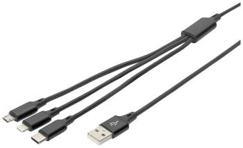 Digitus #####USB-Ladekabel  #####Apple Lightning Stecker , #####USB-A Stecker, #####USB-C™ Stecker, #####USB-Micro-B Ste