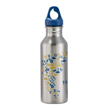 Hama Stainless Steel Bottle 0,5 l Blue/Yellow