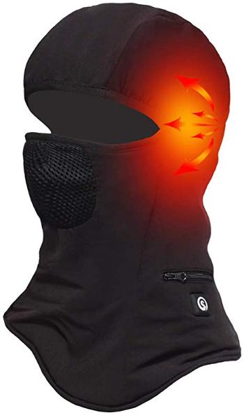 Bezdoteku Vyhrievané lyžiarska kukla maska Savior čierna veľ. XL
