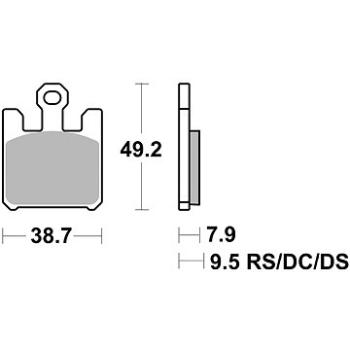 Braking brzdové doštičky (sinterová zmes CM55) (2 ks) M501 – 223 (M501-223)