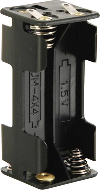 Velleman BH443D batériový držák 4x micro (AAA) spájkovaný konektor (d x š x v) 53 x 27 x 25 mm